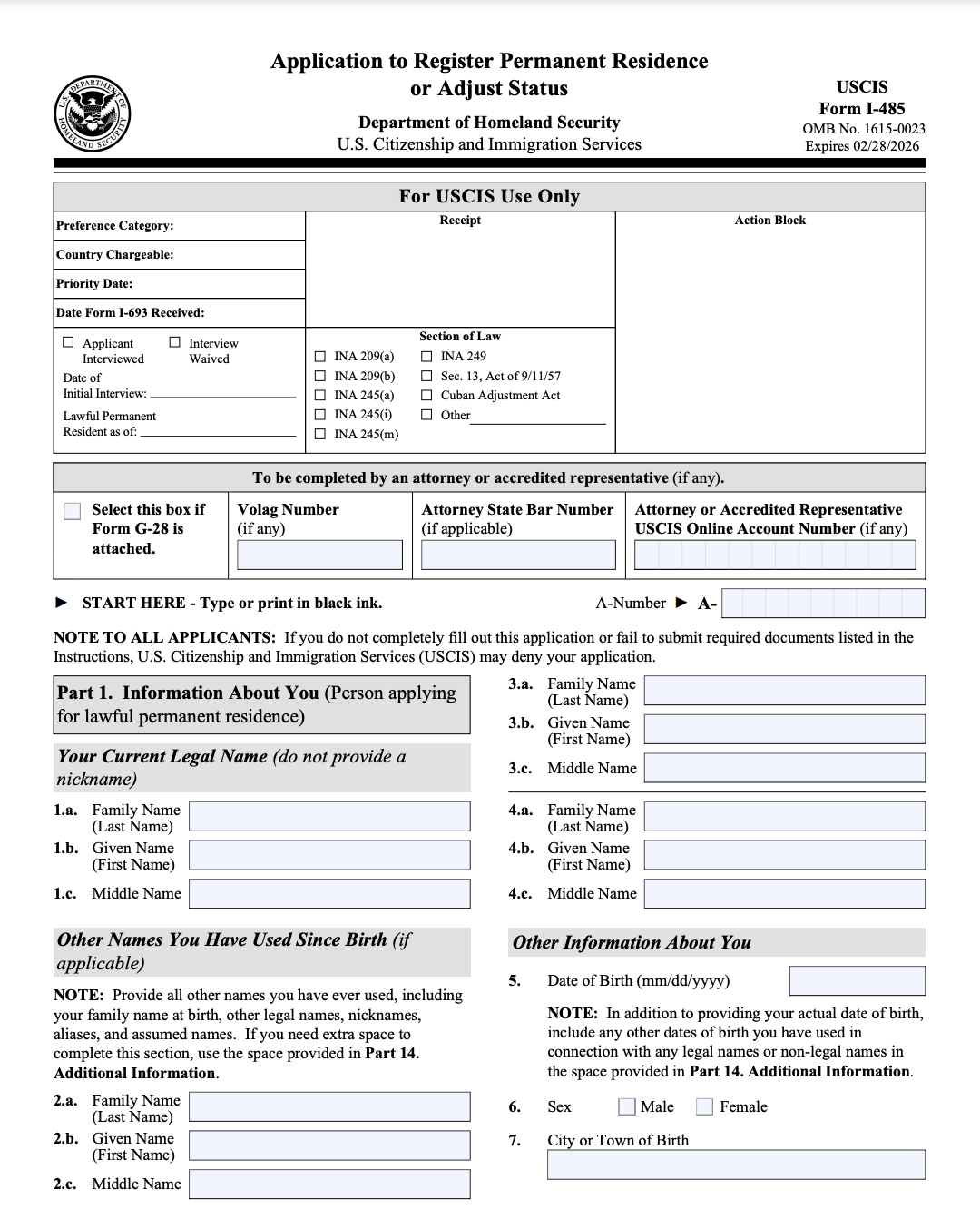 USCIS Rechazará Versiones Anteriores del Formulario I-485 para la Green Card: Lo que Debes Saber